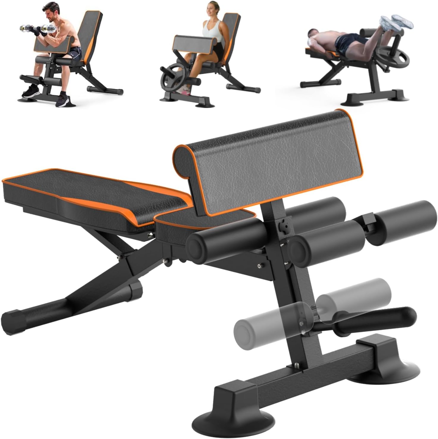 Home Gym Leg Extension Machine - Adjustable Weight Bench Multi-function for Home