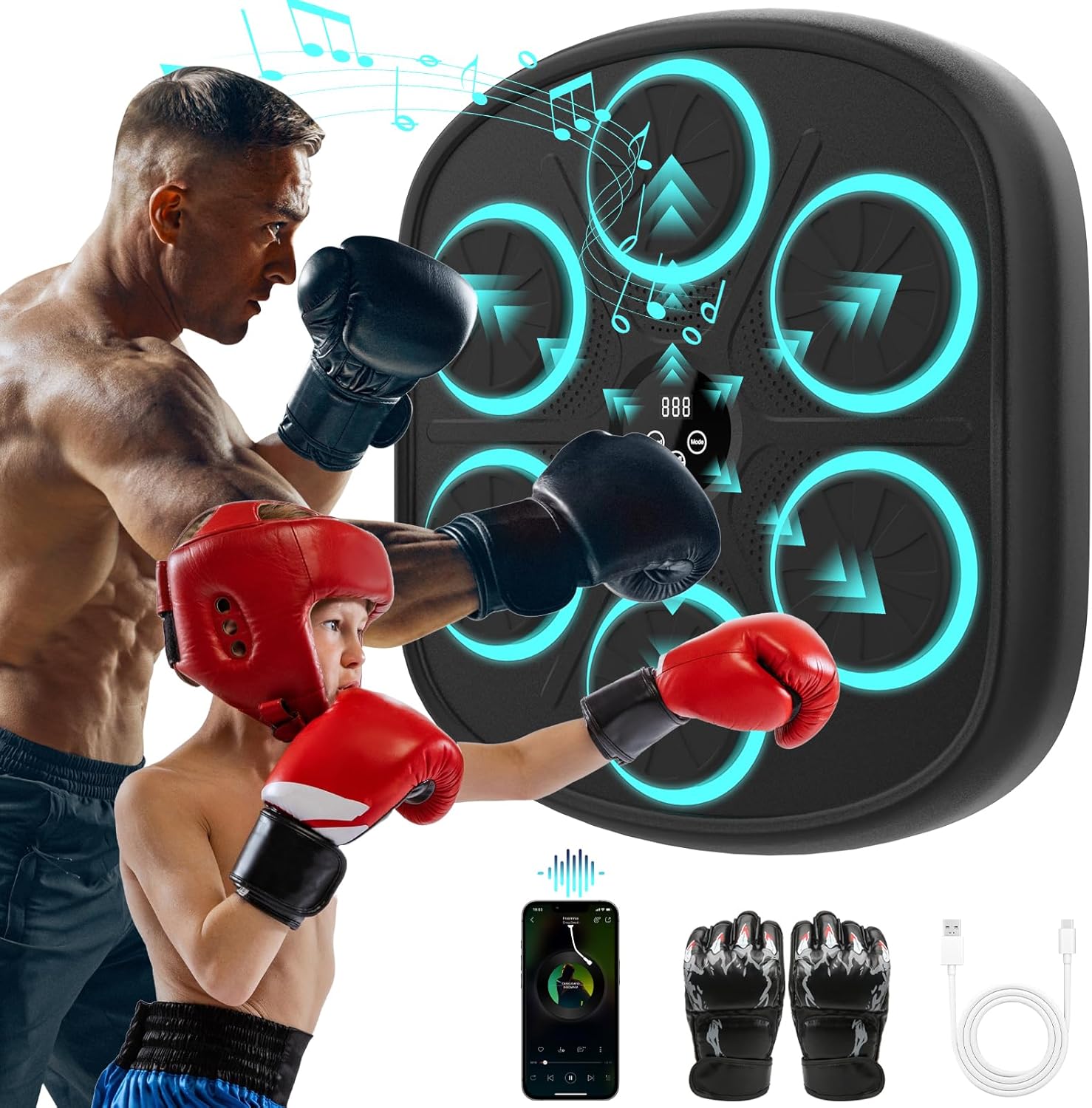 Home Gym Wall Mounted - Wall Mounted Music Boxing Machine with