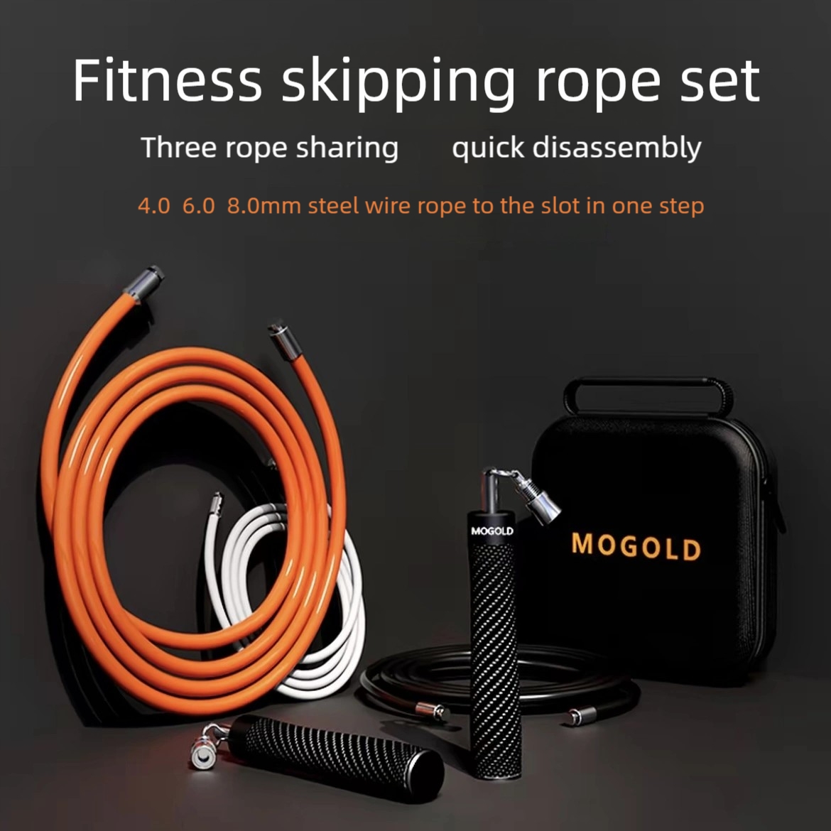 Speed Parachute Sprint - MOGOLD High-Speed Jump Rope | Anti-Slip