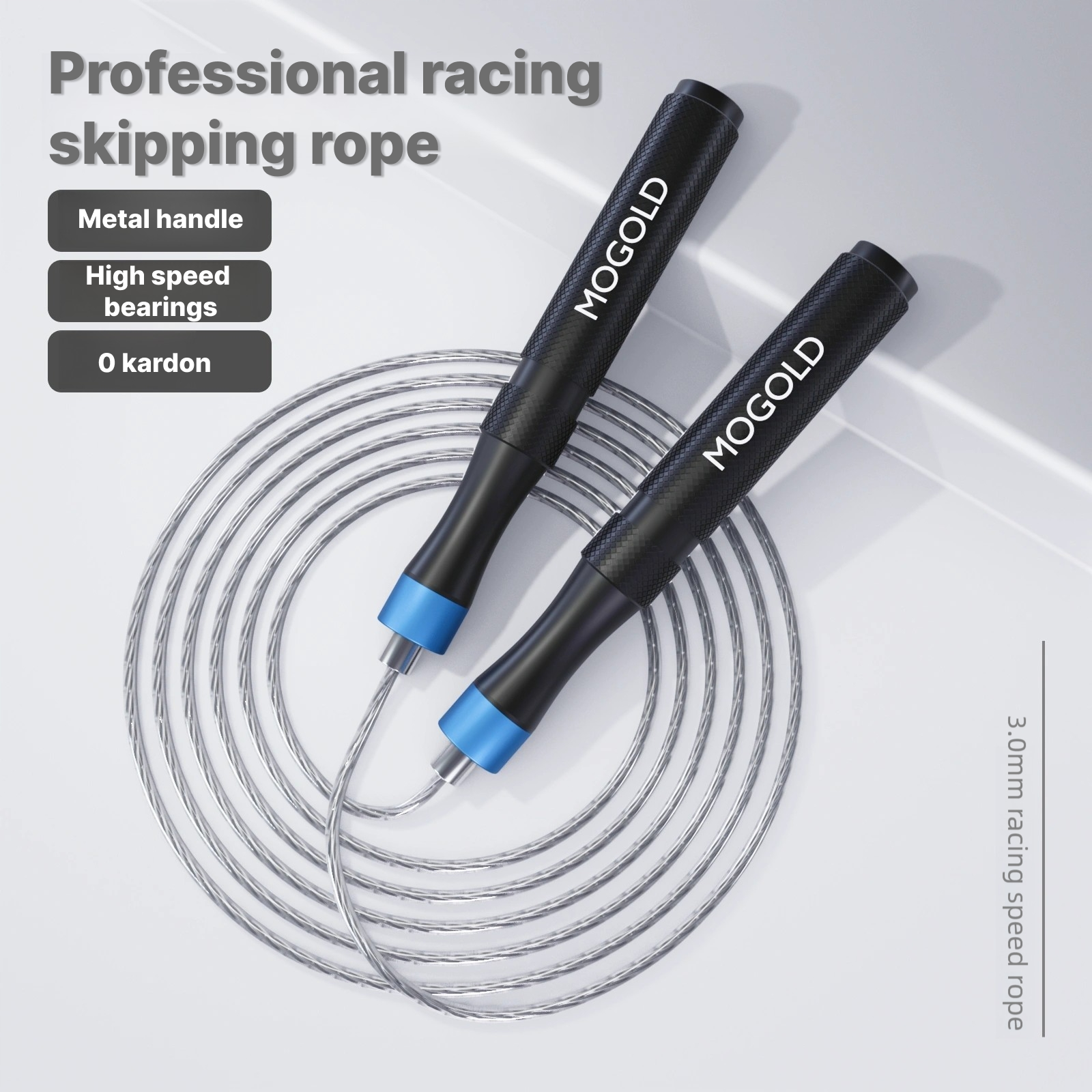 Speed Parachute Sprint - MOGOLD Professional Speed Jump Rope with