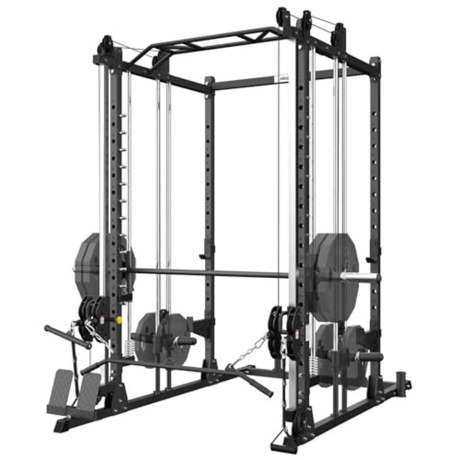 Home Gym One Machine - All-in-One Power Rack with Smith Machine