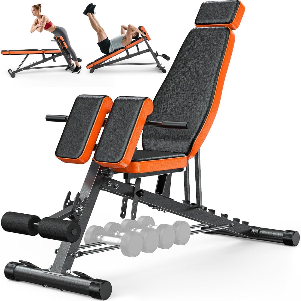 Home Gym One Machine - Roman Chair, Adjustable Weight Bench Back