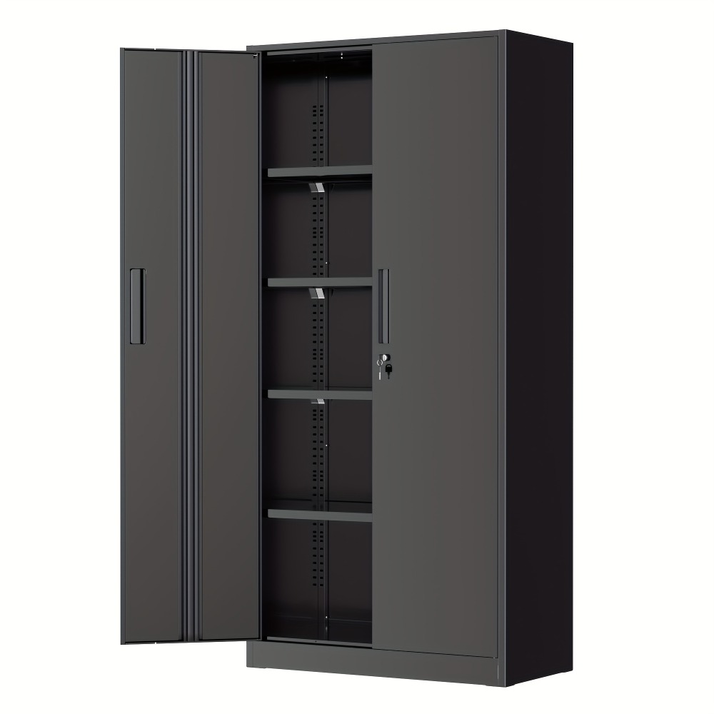 Home Gym Organization - Metal Storage Cabinet, 71''/ 36''H Garage