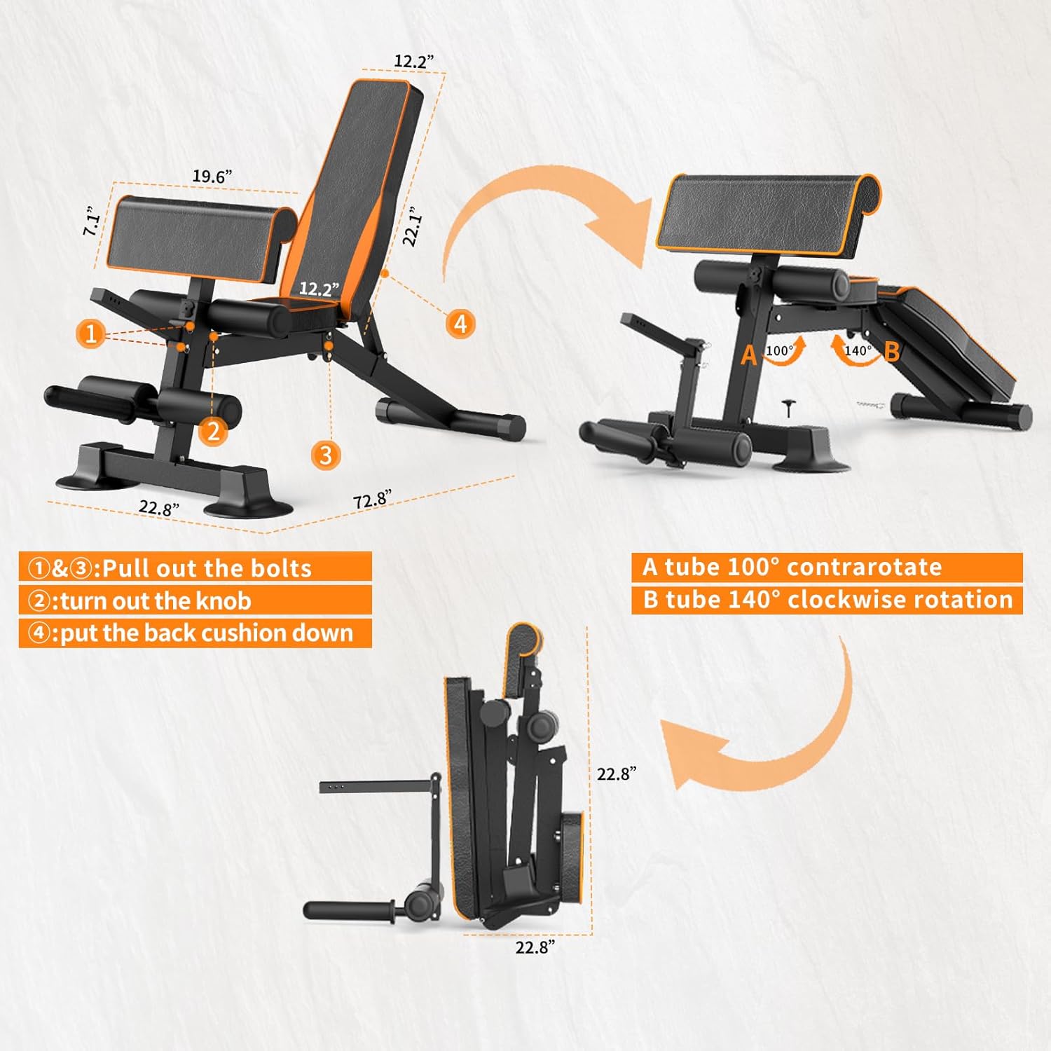 Adjustable Weight Bench Multi- - Home Gym Leg Extension Machine avaliação e preço
