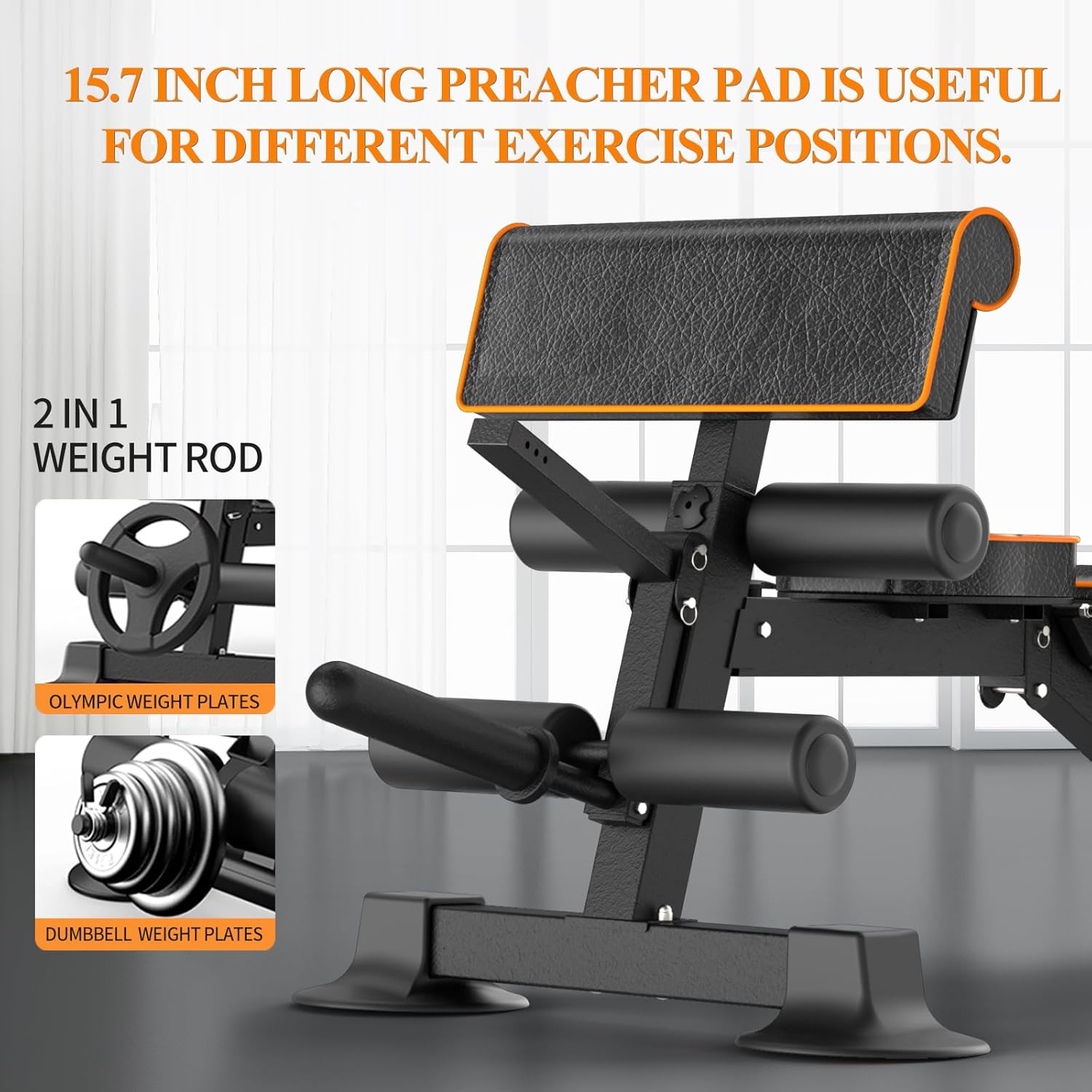 Adjustable Weight Bench Multi- - Home Gym Leg Extension Machine avaliação e preço