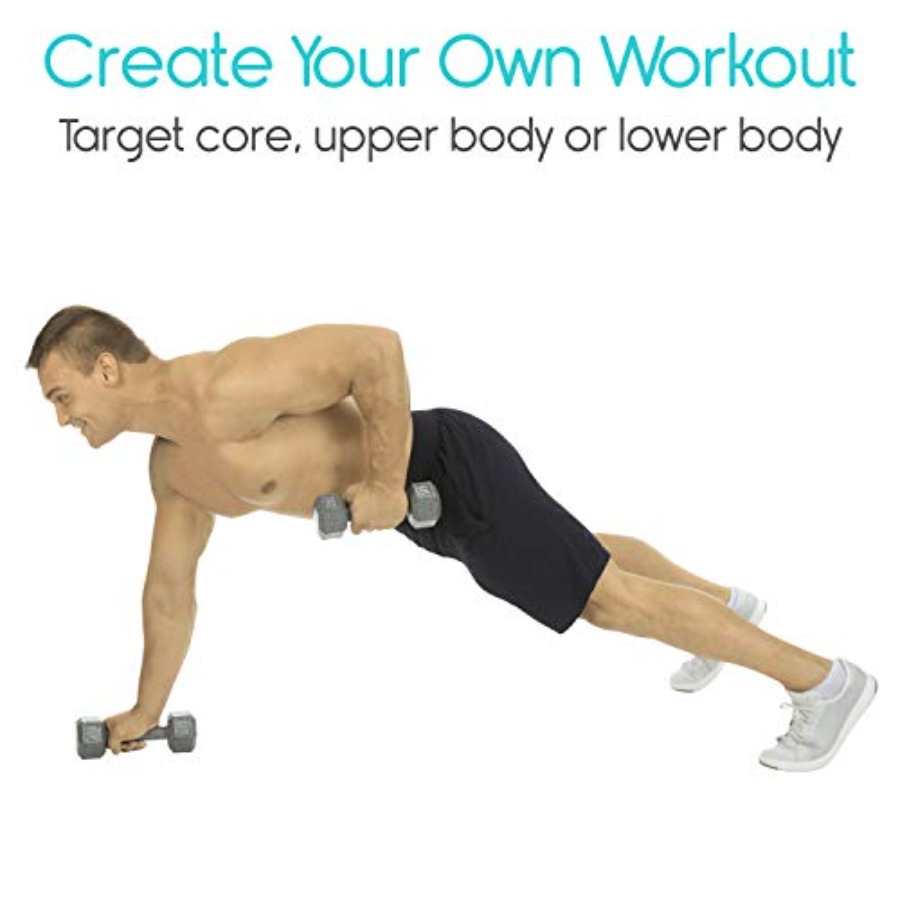 Dumbbell Workout Poster - Home - Home Gym Upper Body Workout avaliação e preço