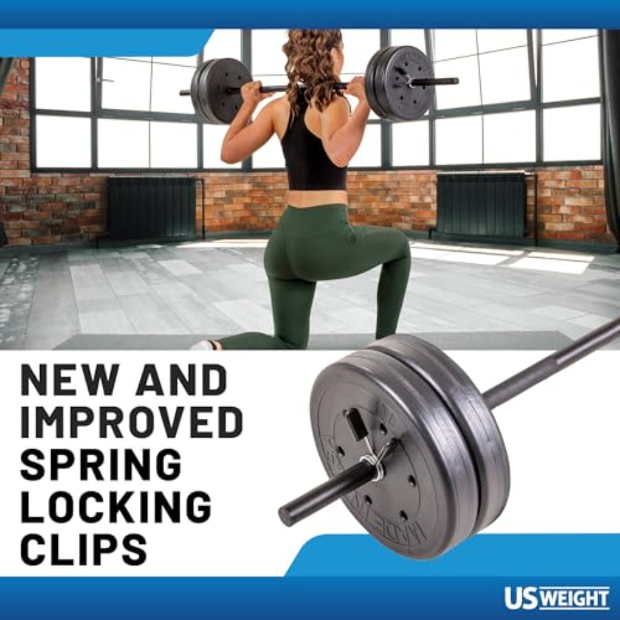 Barbell Set for home gym worko - Home Gym Essentials avaliação e preço