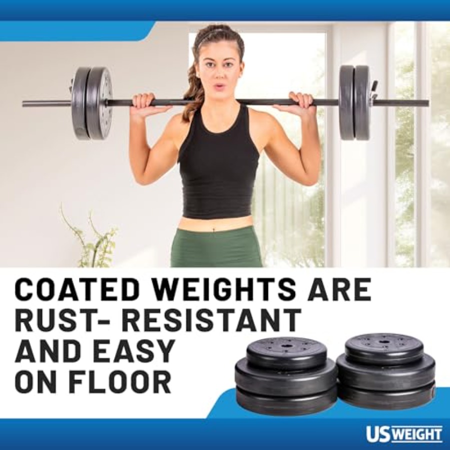 Barbell Set for home gym worko - Home Gym Essentials avaliação e preço