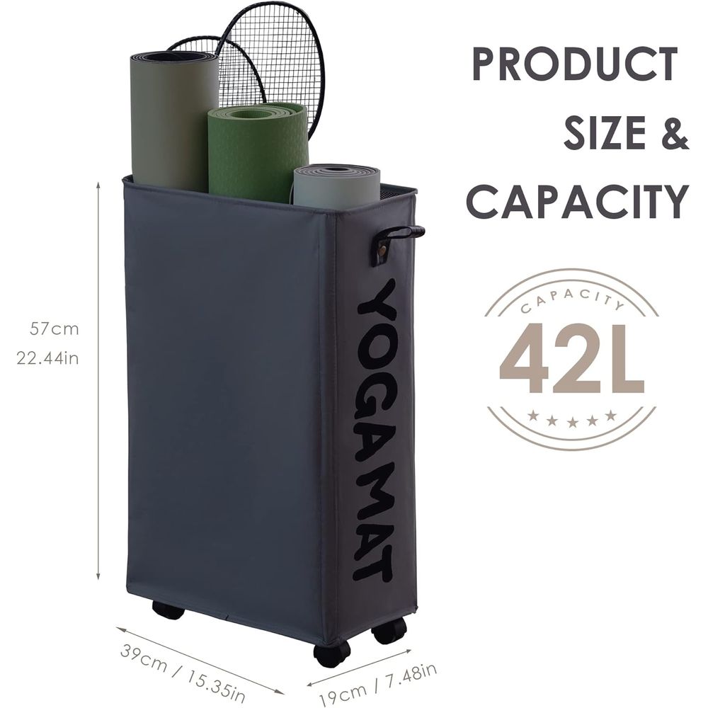 Portable Yoga Mat Storage Rack - Home Gym Organization avaliação e preço