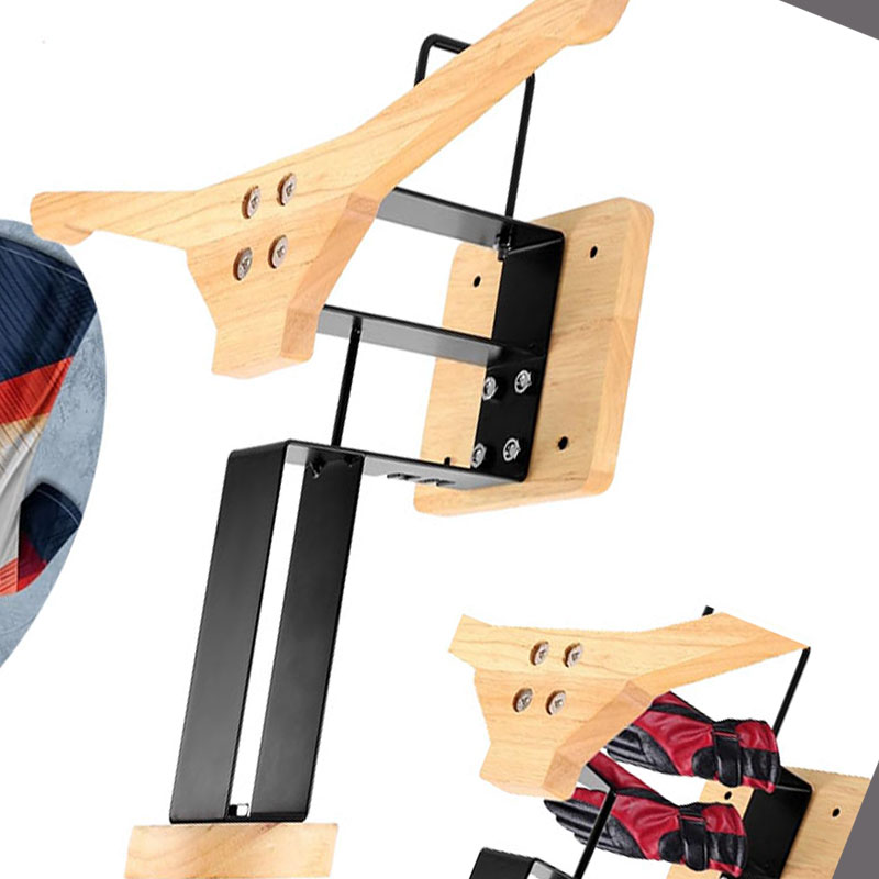 Wood Motorcycle Helmet Holder  - Home Gym Organization avaliação e preço