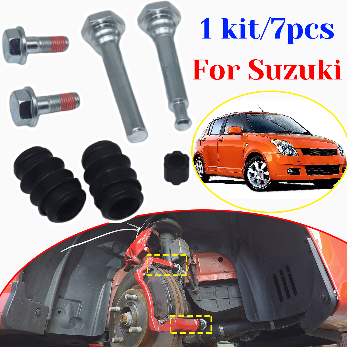 For Suzuki Swift 2010- Front B - Gliding Disc Slider avaliação e preço