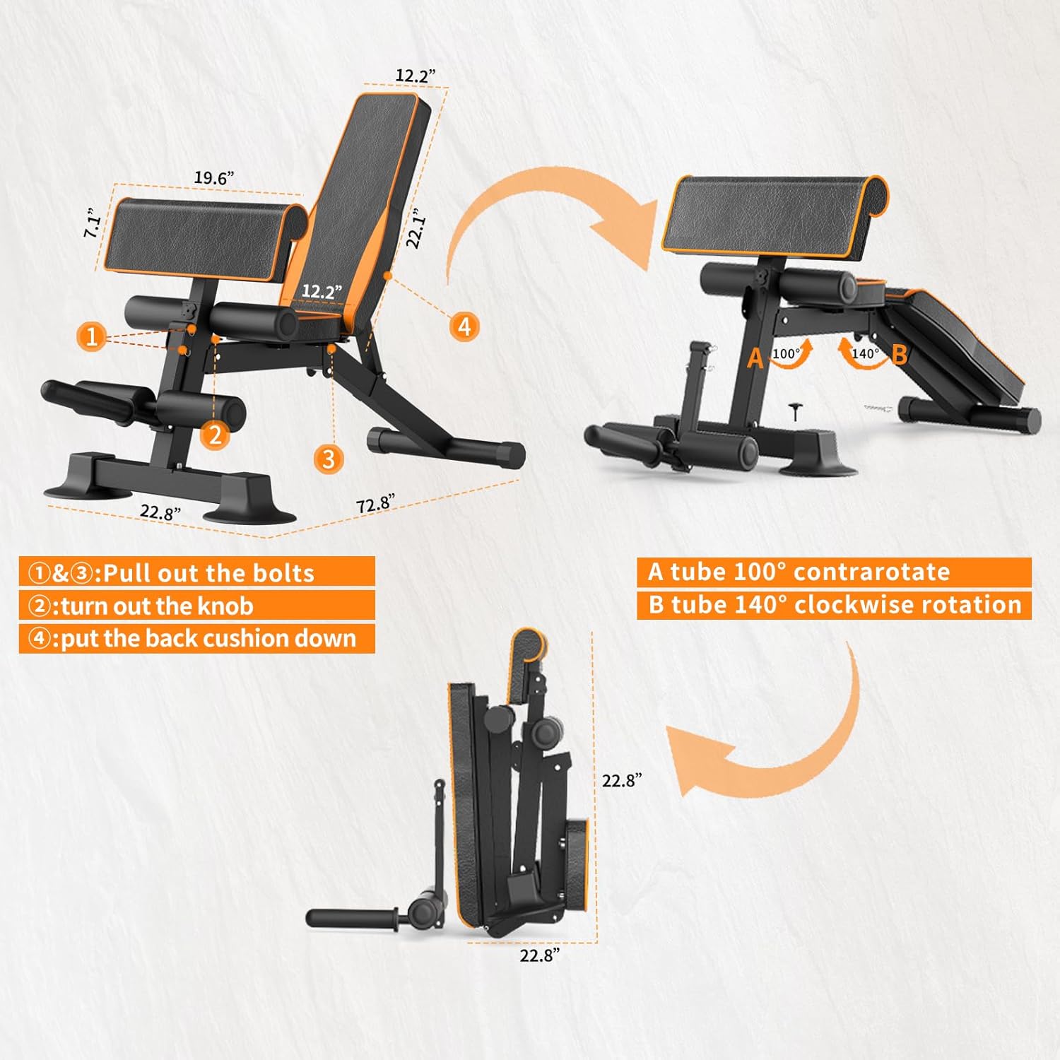 Adjustable Weight Bench Multi- - Home Gym Leg Extension Machine avaliação e preço