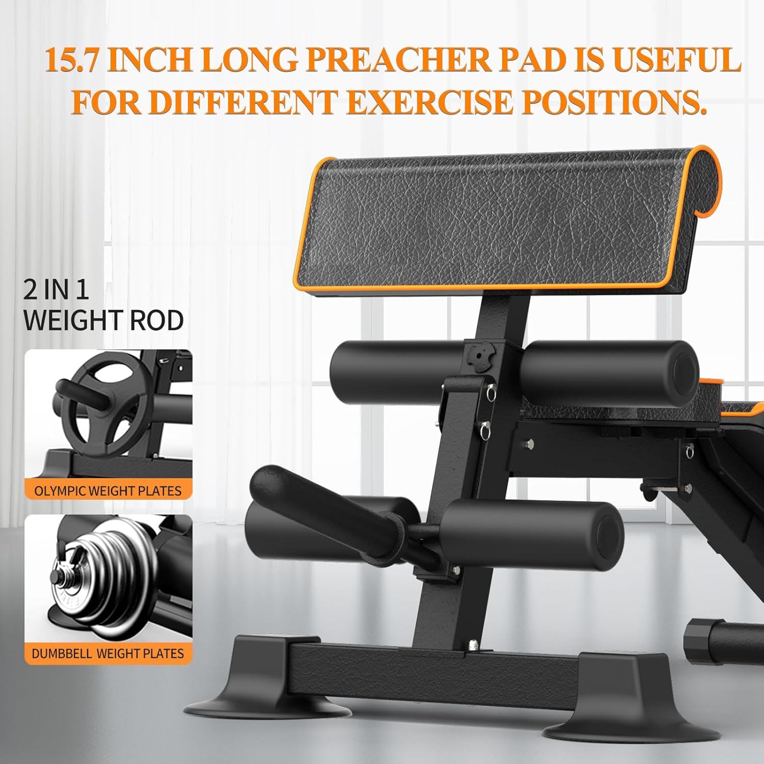 Adjustable Weight Bench Multi- - Home Gym Leg Extension Machine avaliação e preço