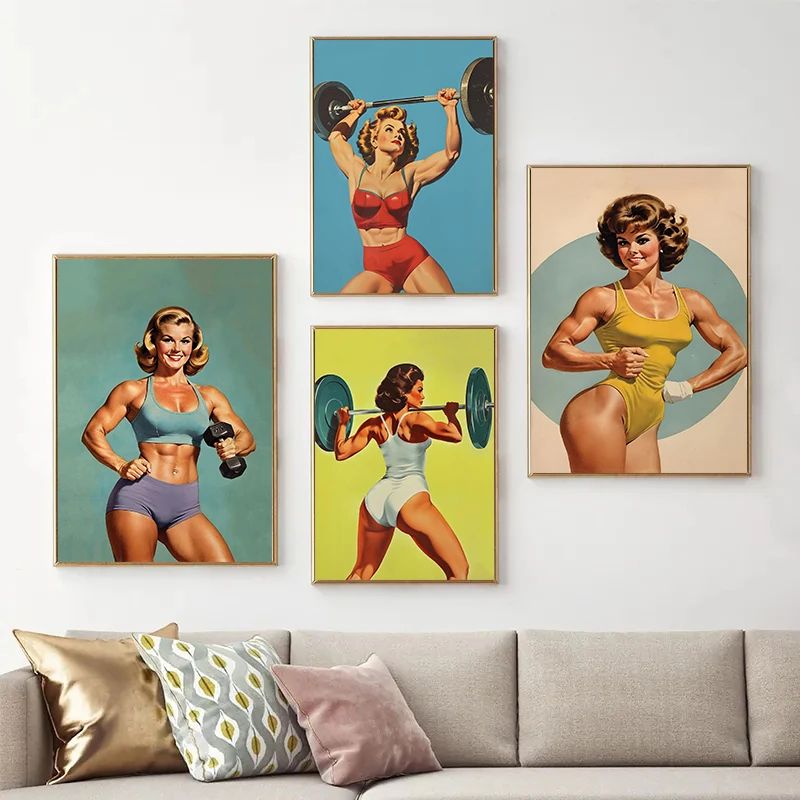 Retro Gym Women Weightlifting  - Home Gym Japan avaliação e preço