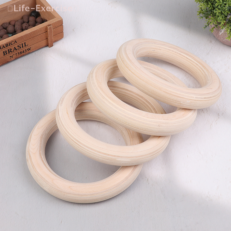 2Pcs/Pairs Wooden Ring Portabl - Gymnastic Rings Wooden avaliação e preço