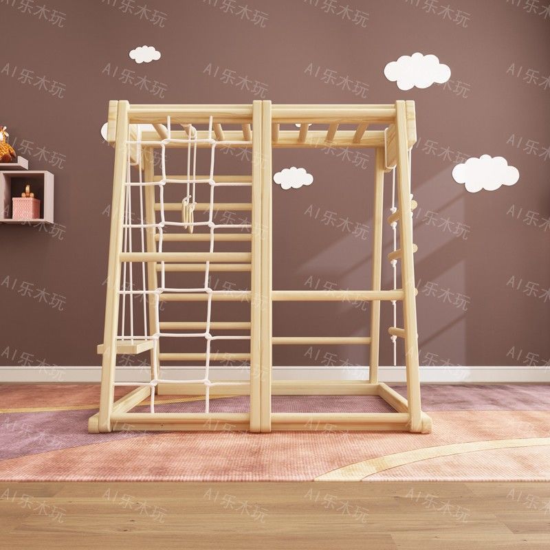 Indoor Playground Montessori B - Gymnastic Rings Wooden avaliação e preço