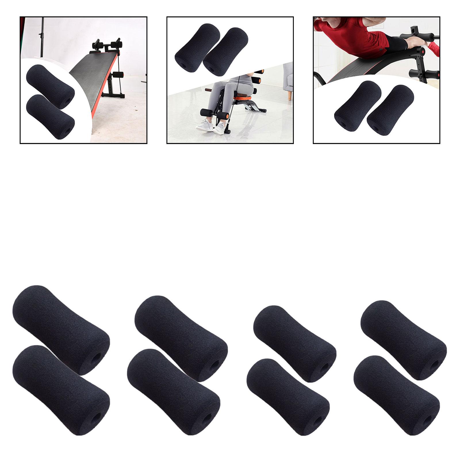 2 Pieces Foam Foot Pad Rollers - Home Gym Leg Extension Machine avaliação e preço