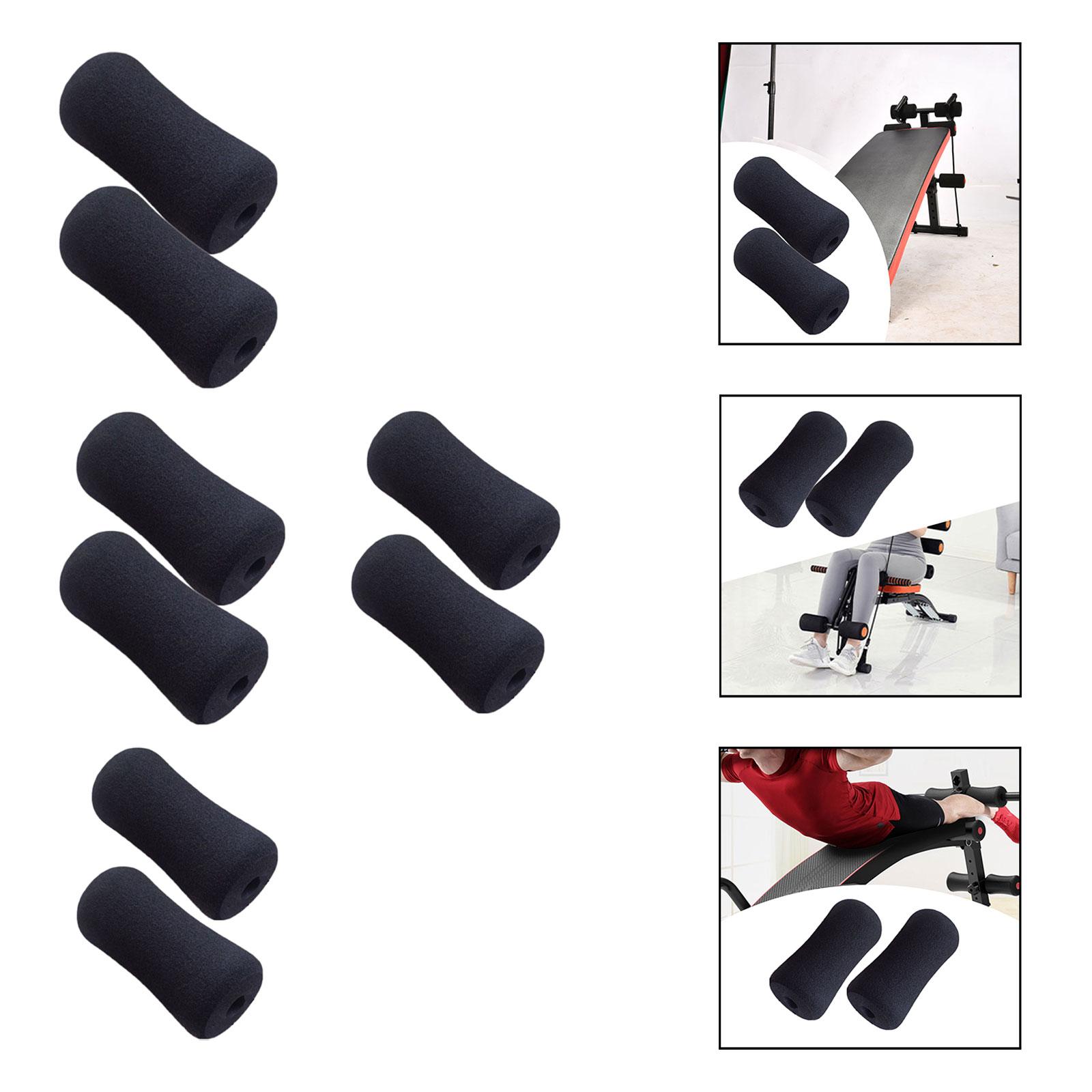 2 Pieces Foam Foot Pad Rollers - Home Gym Leg Extension Machine avaliação e preço