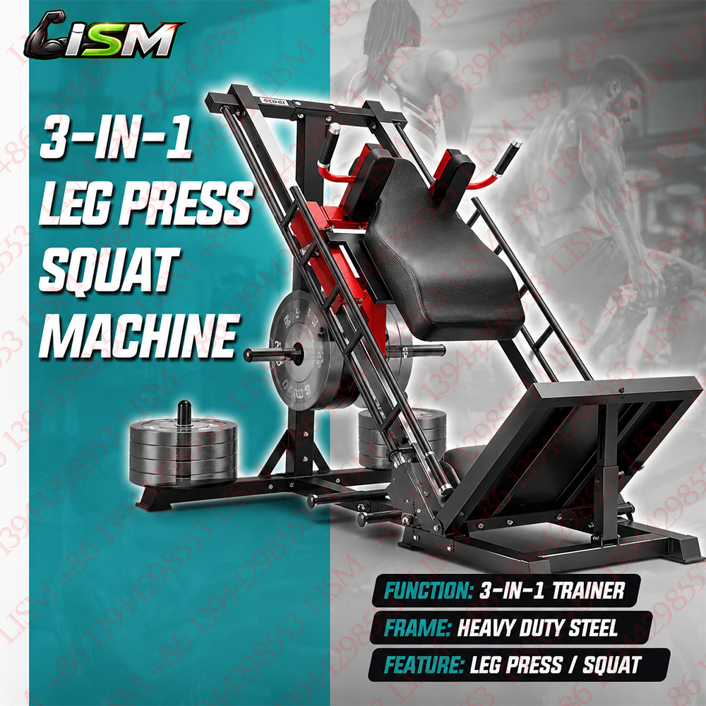 3-in-1 Leg Press Hack Squat Ma - Home Gym Quad Machine avaliação e preço
