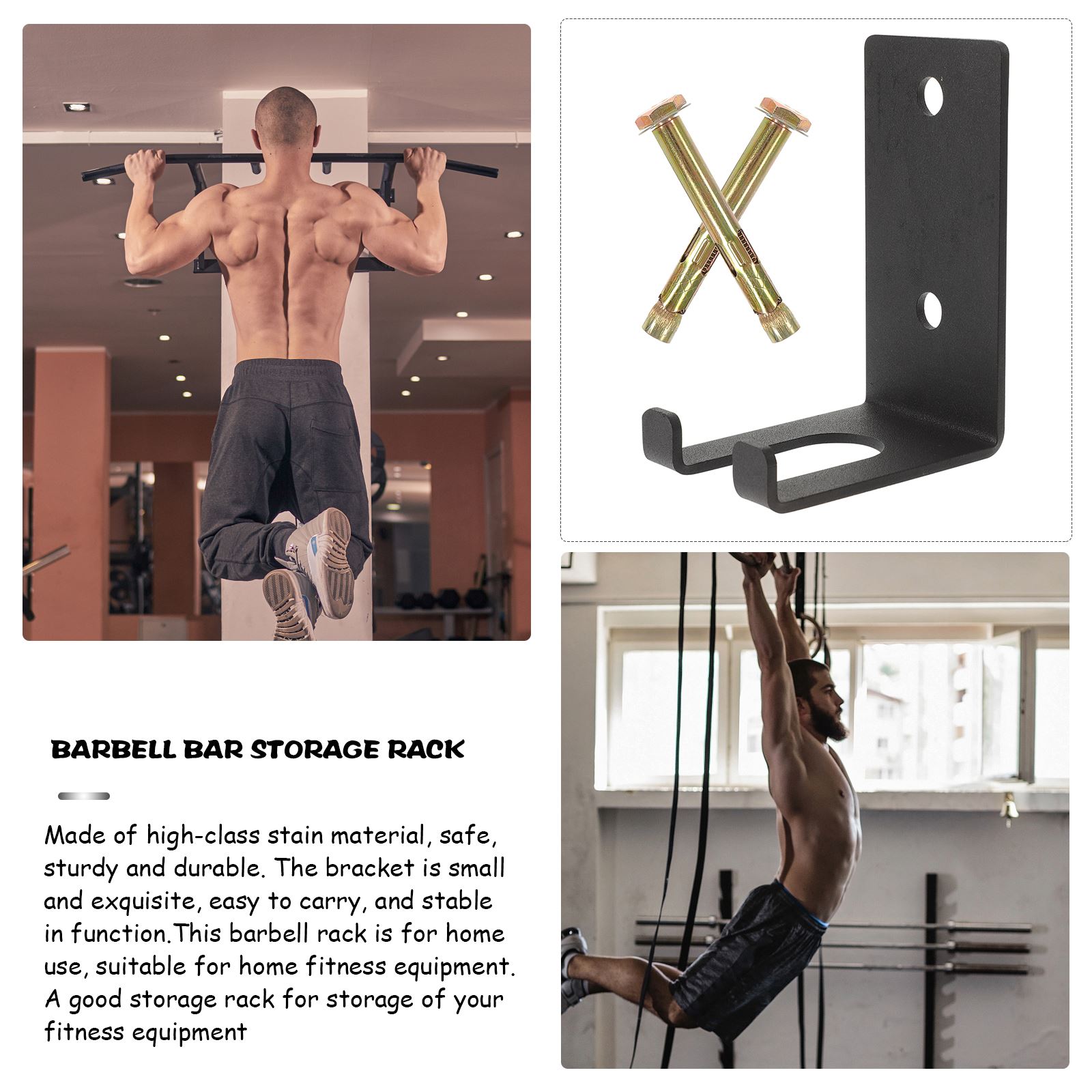 Durable Steel Barbell Rack Hou - Home Gym Organization avaliação e preço