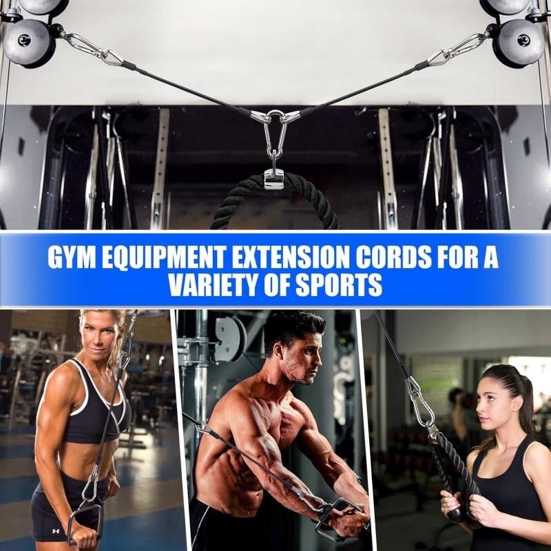 1/2 pcs gym cable extension co - Home Gym Bowflex Machine avaliação e preço