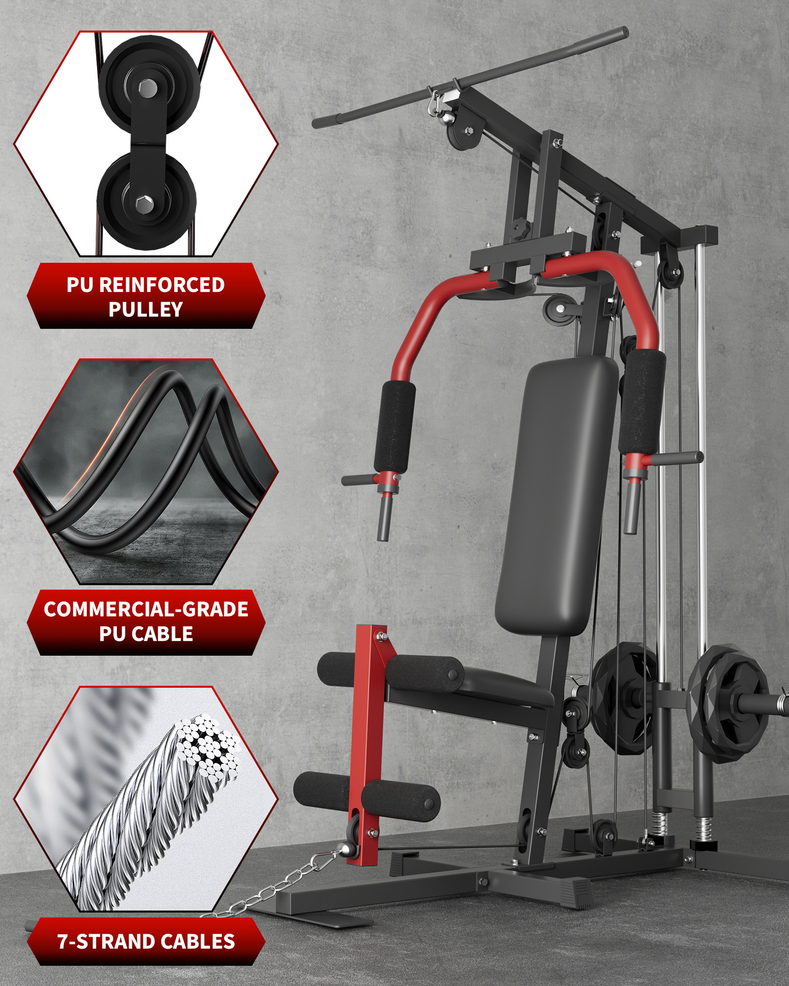 5-In-1 Multifunctional Home Gy - Home Gym Leg Extension Machine avaliação e preço