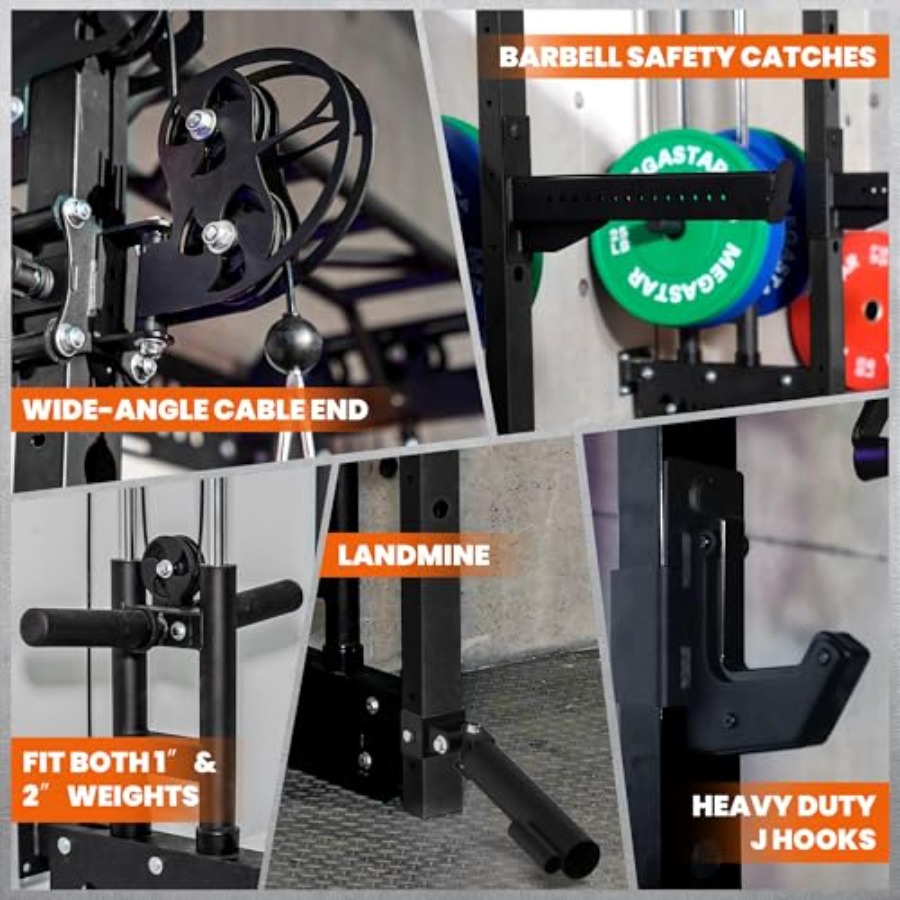 Power Cage Squat Rack Home Gym - Home Gym Wall Mounted avaliação e preço