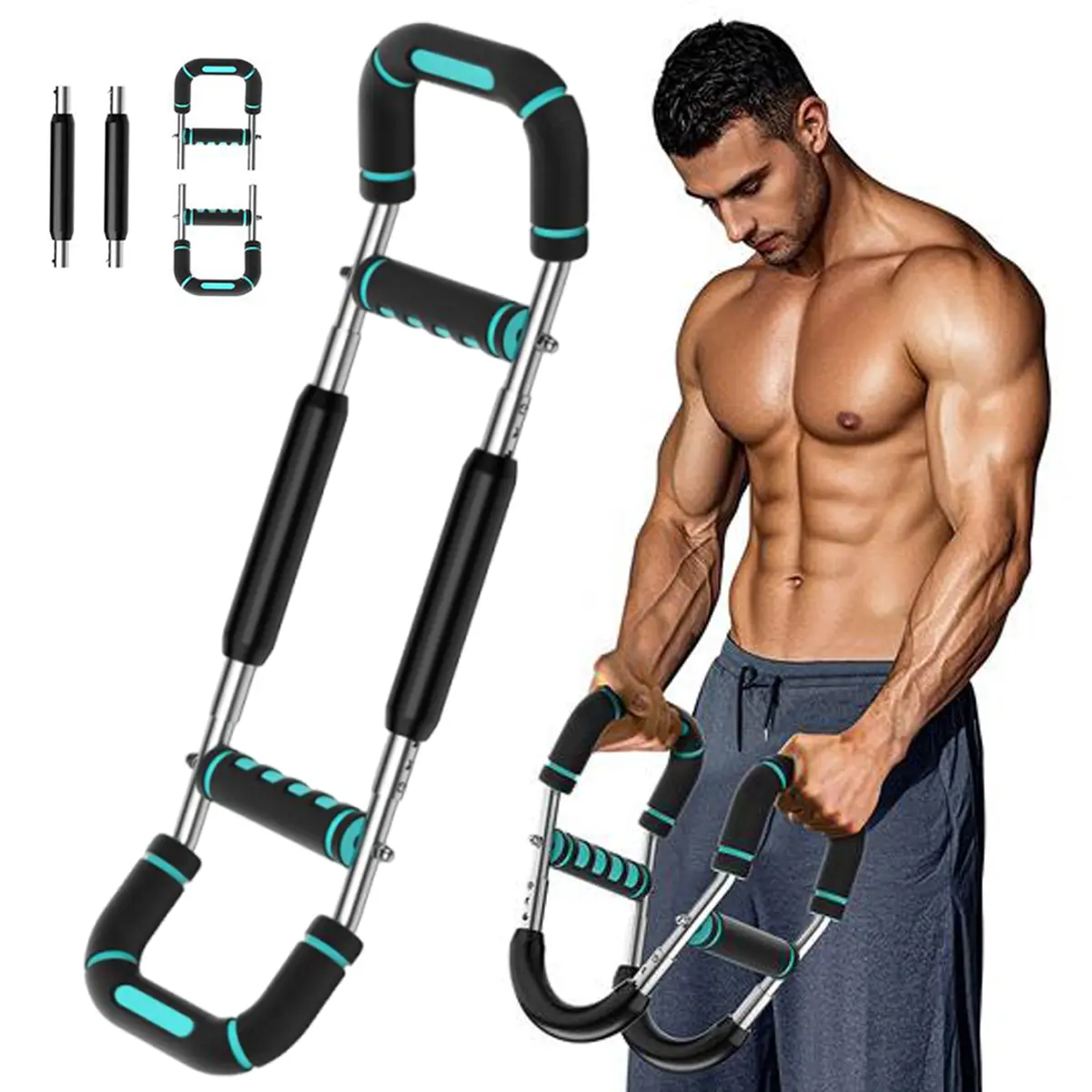 Adjustable Power Twister Bar A - Home Gym Upper Body Workout avaliação e preço
