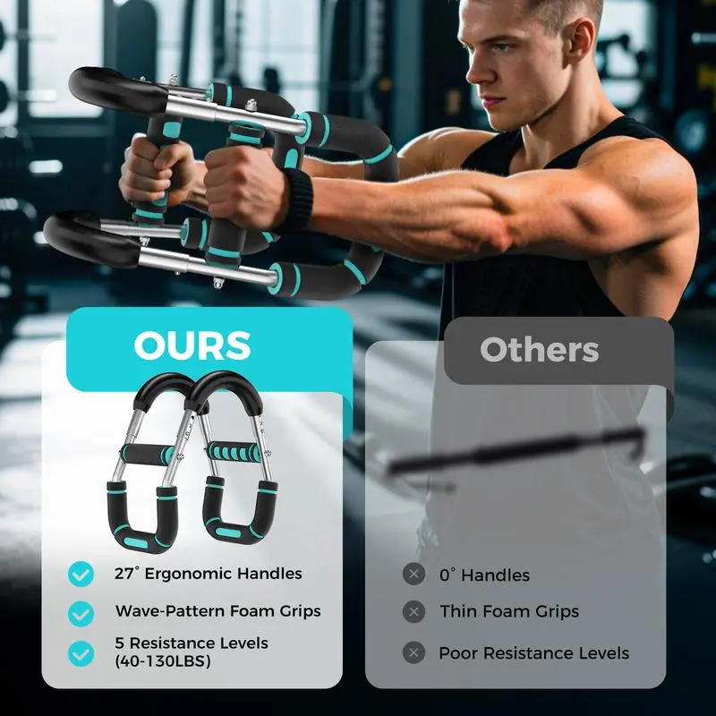 Adjustable Power Twister Bar A - Home Gym Upper Body Workout avaliação e preço