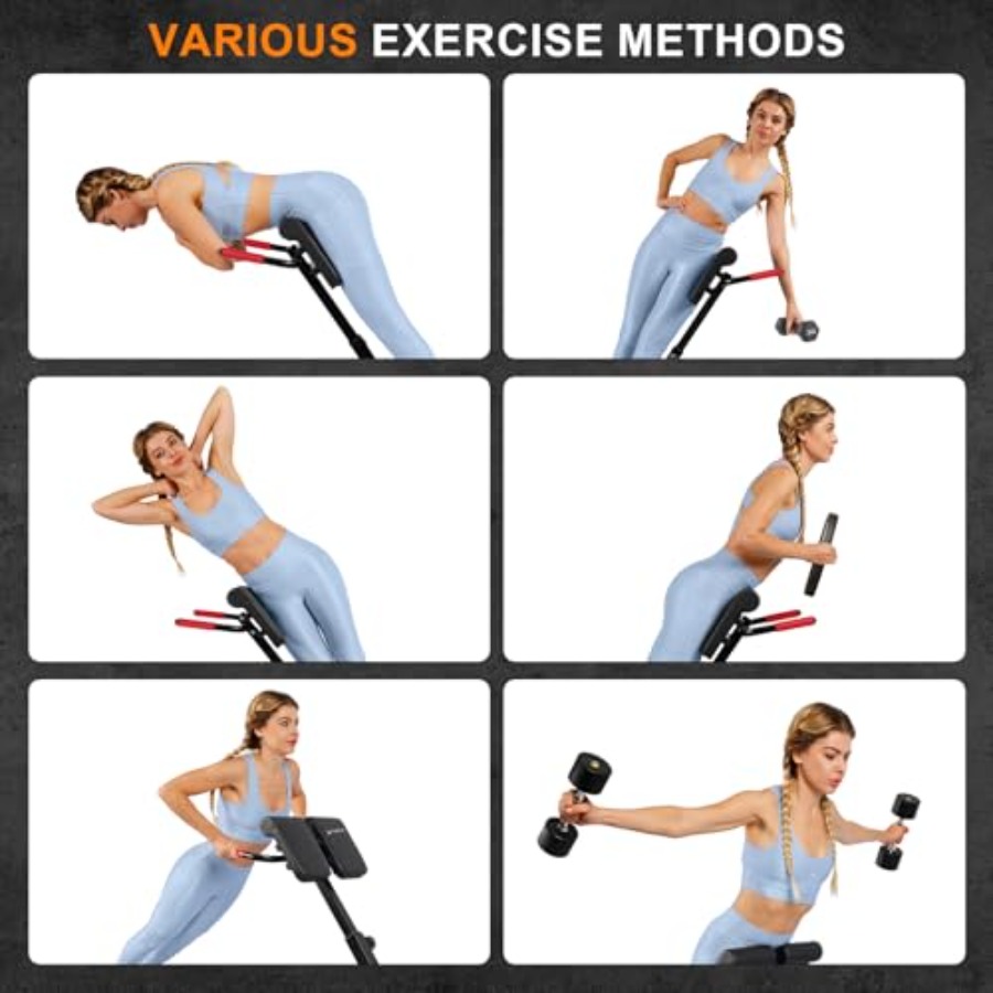Foldable Roman Chair Back Exte - Home Gym One Machine avaliação e preço