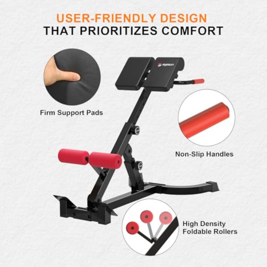 Foldable Roman Chair Back Exte - Home Gym One Machine avaliação e preço