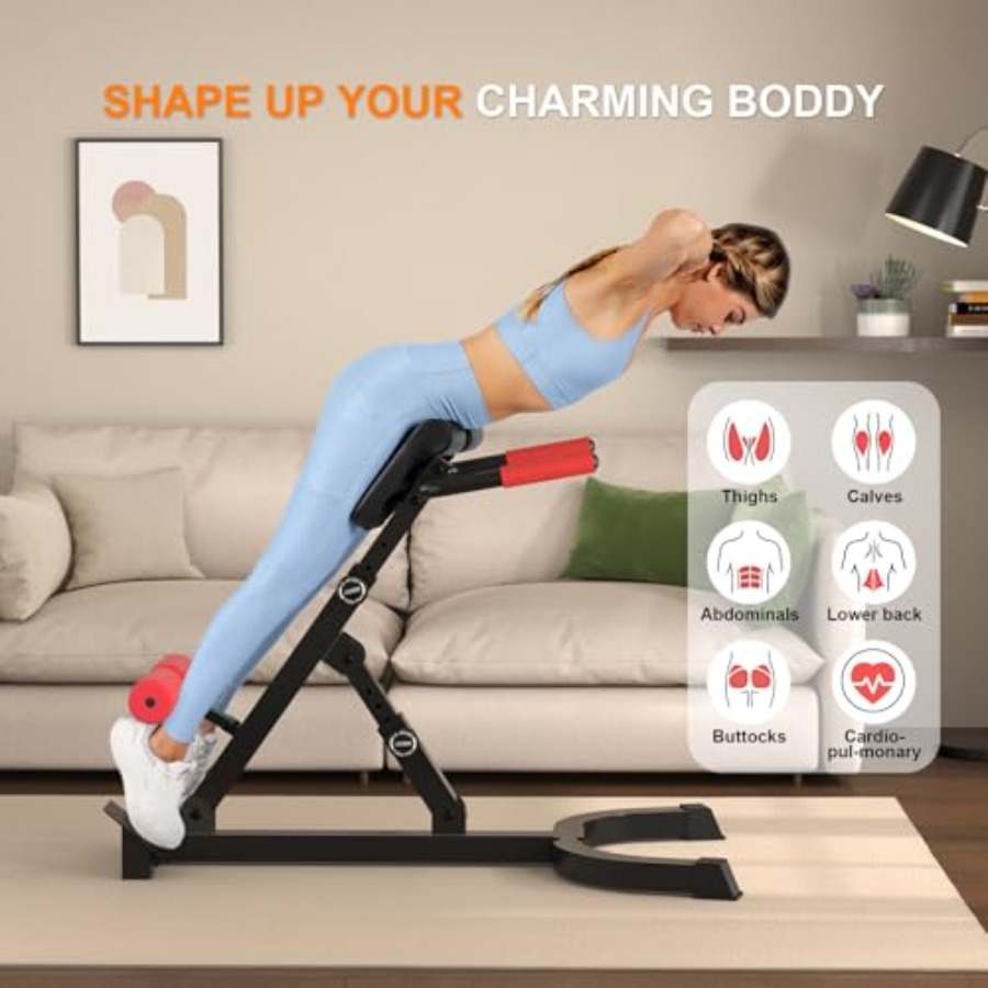 Foldable Roman Chair Back Exte - Home Gym One Machine avaliação e preço