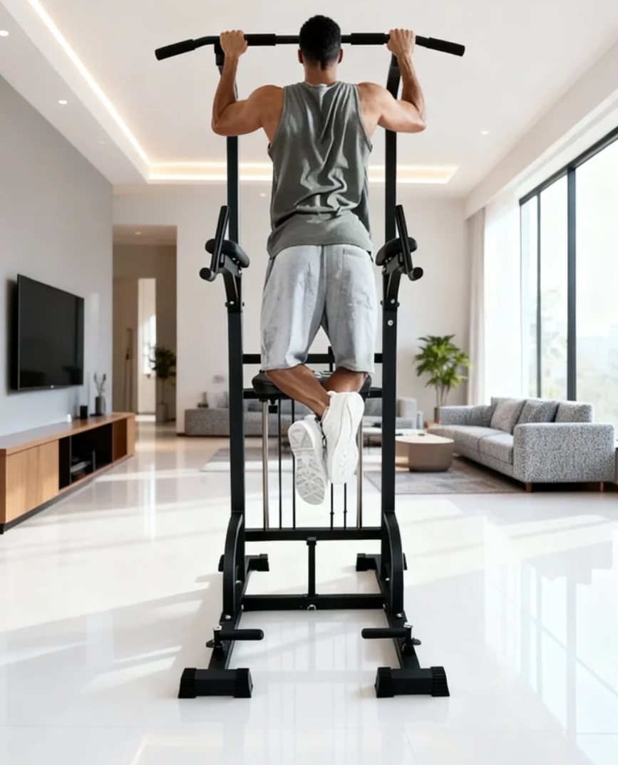 Power Tower Pull-Up Dip Statio - Home Gym Organization avaliação e preço
