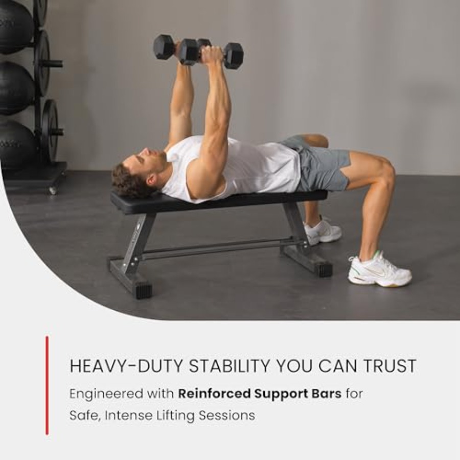 Essential Flat Weight Bench fo - Home Gym Essentials avaliação e preço