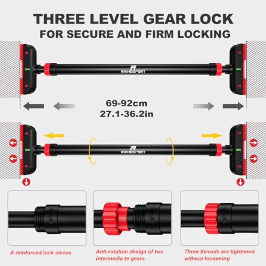 Door Pull Up Bar Doorway Chin  - Home Gym Upper Body Workout avaliação e preço