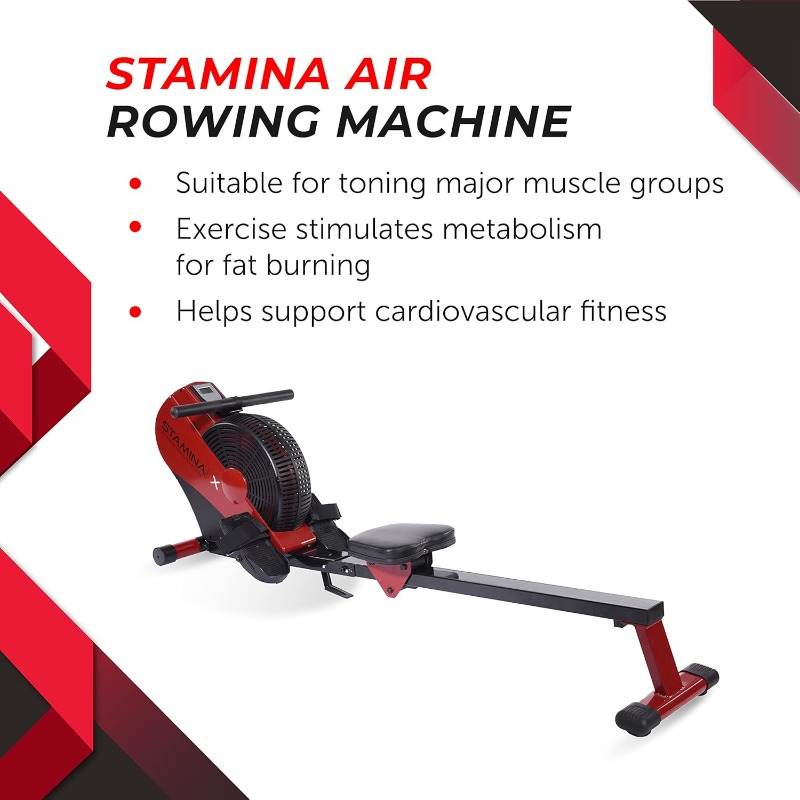 Stamina ATS Air Rower Machine  - Home Gym Rowing Machine avaliação e preço
