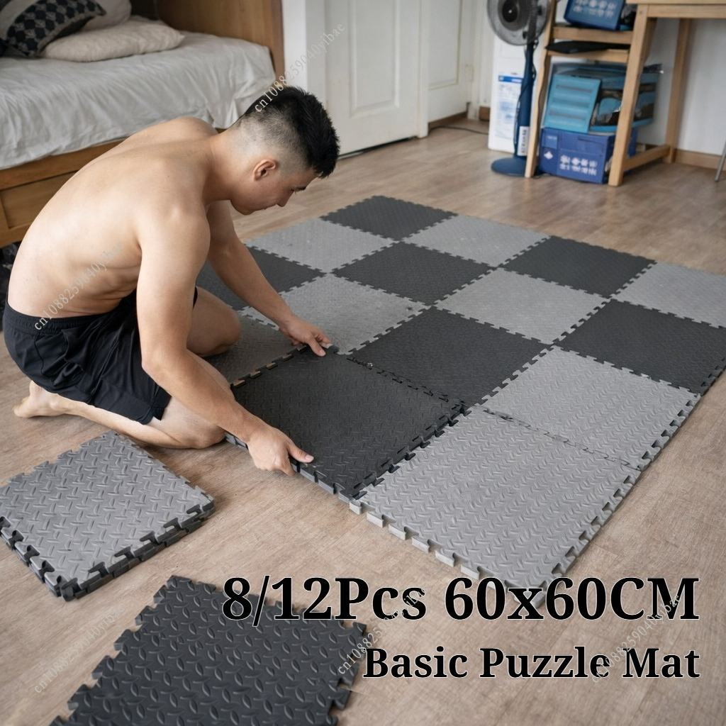 60x60CM EVA Leaf Grain Floor B - Home Gym Rental avaliação e preço