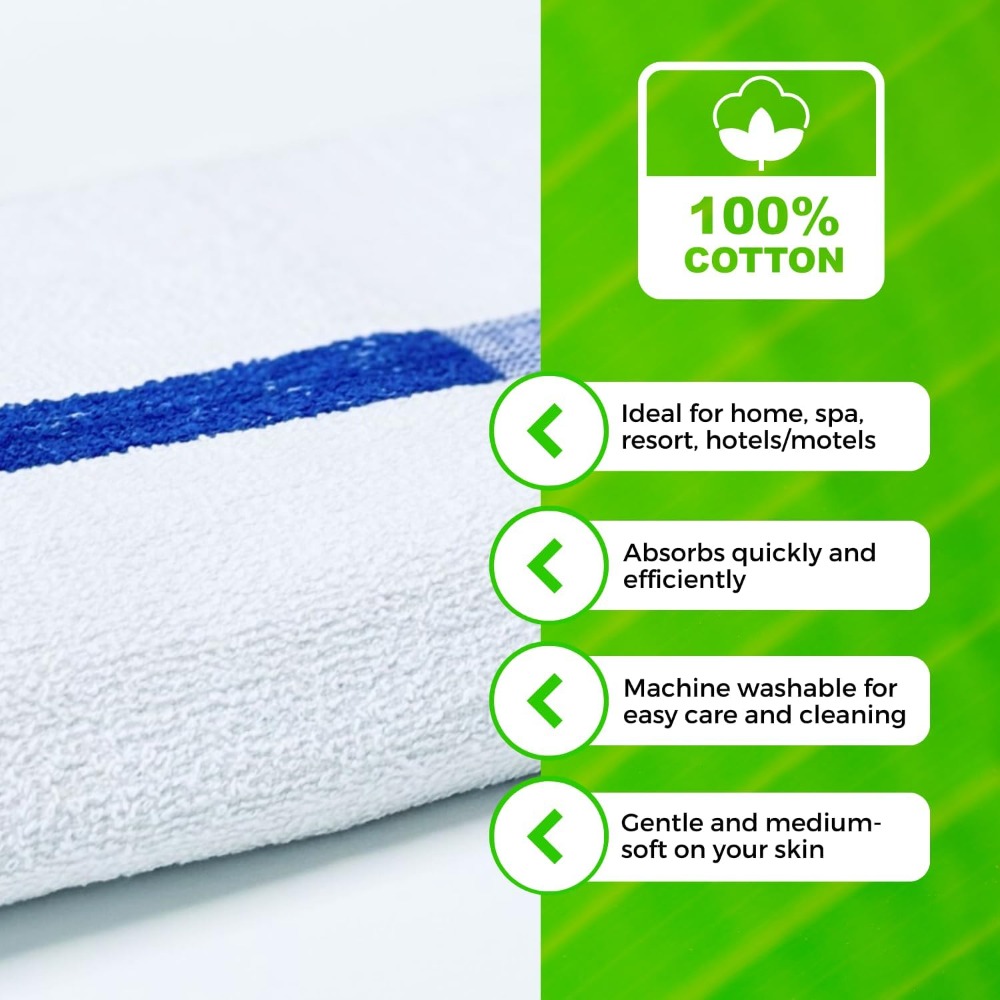 24x48 Soft Poolside Towels 60  - Home Gym Rental avaliação e preço