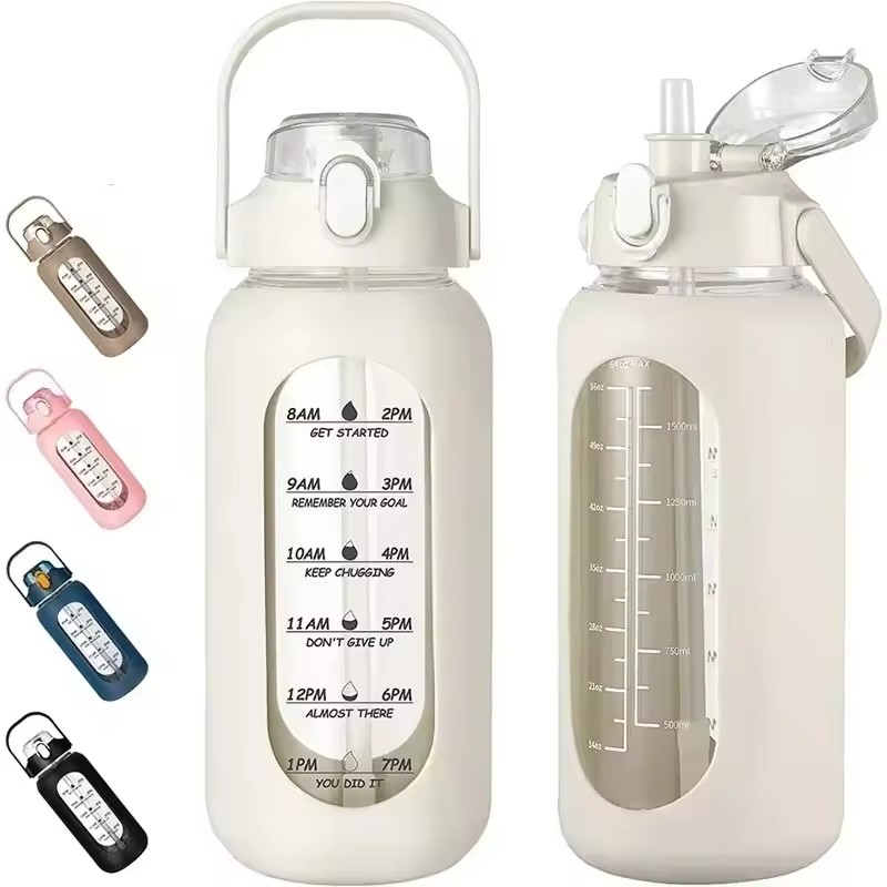 1000ML Glass Water Bottles wit - Home Gym Kettler avaliação e preço