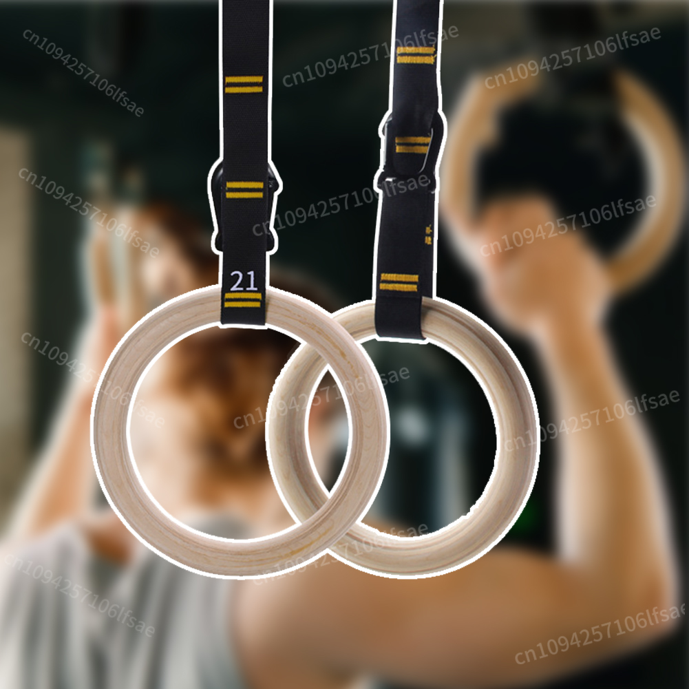 Wood Gymnastics Rings with Adj - Gymnastic Rings Wooden avaliação e preço