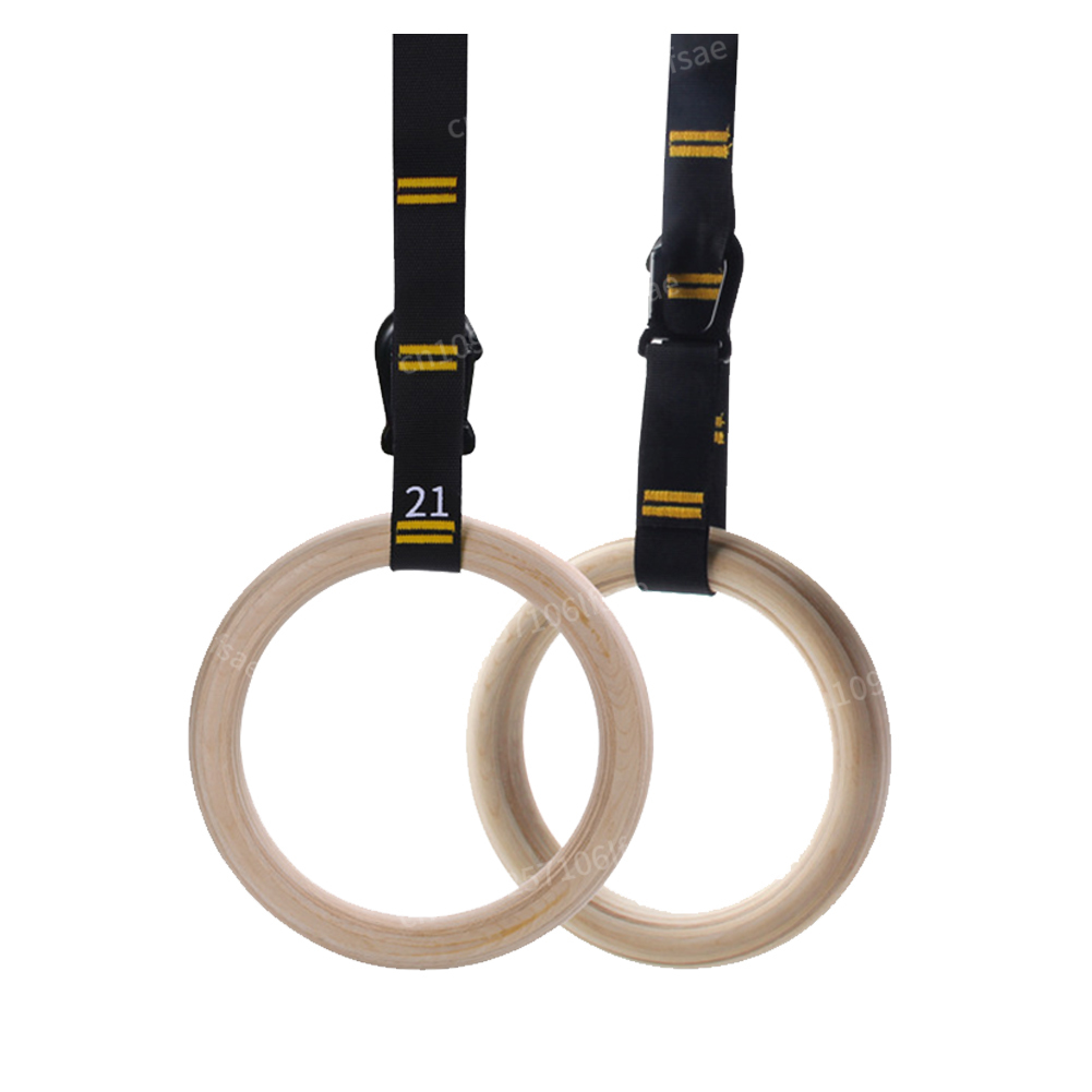 Wood Gymnastics Rings with Adj - Gymnastic Rings Wooden avaliação e preço