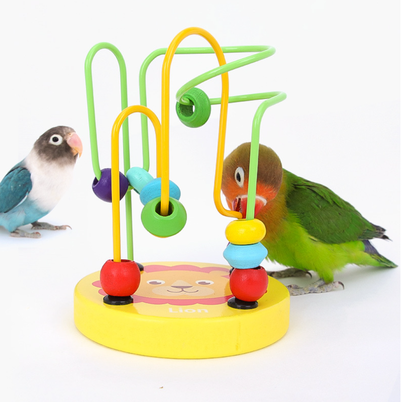 Bird Training Toy Supplies Lov - Gymnastic Rings Wooden avaliação e preço