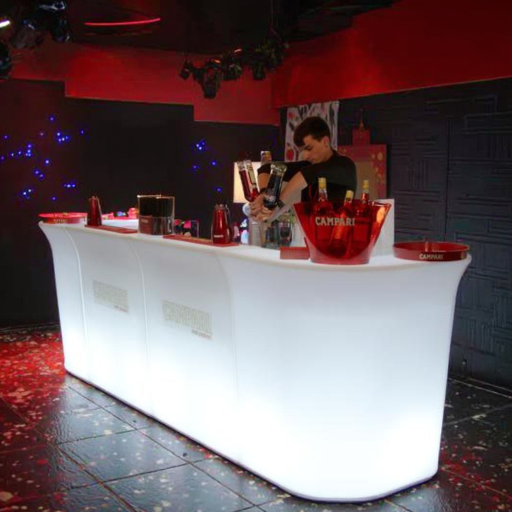 Portable LED Lighted Bar Count - Home Gym Rental avaliação e preço