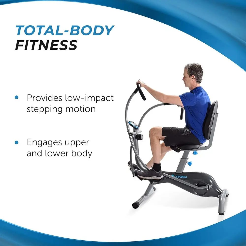 Fitness Stepper Machine with M - Home Gym Upper Body Workout avaliação e preço