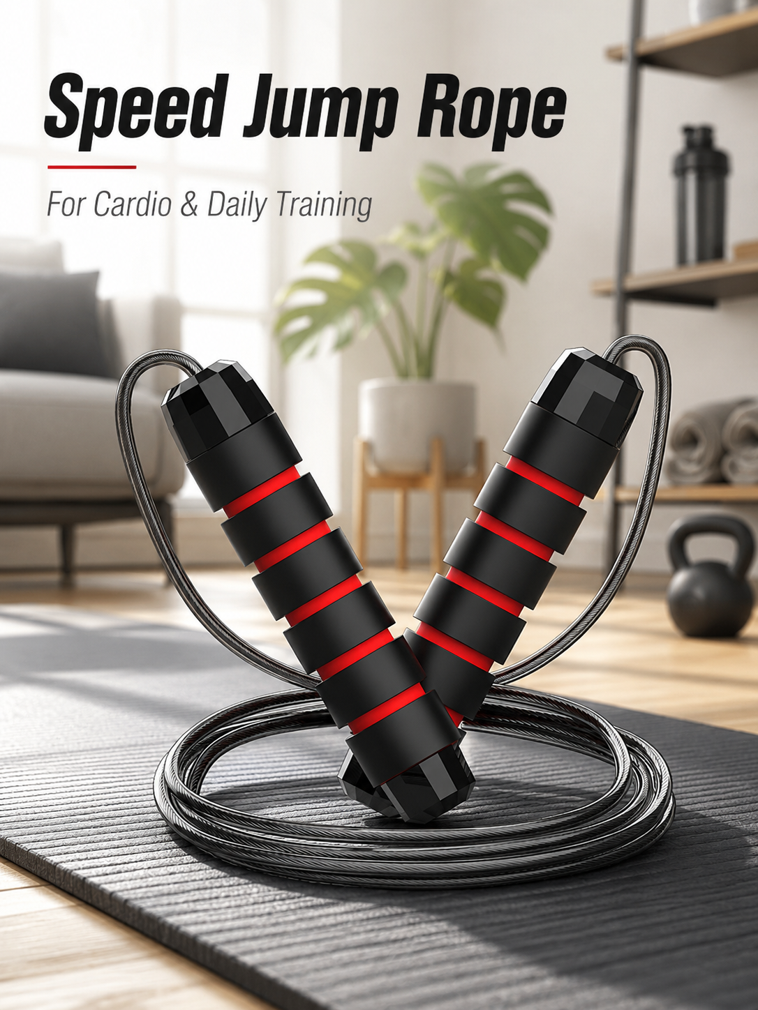 Steel Wire Speed Jump Rope, Ad - Speed Parachute Sprint avaliação e preço