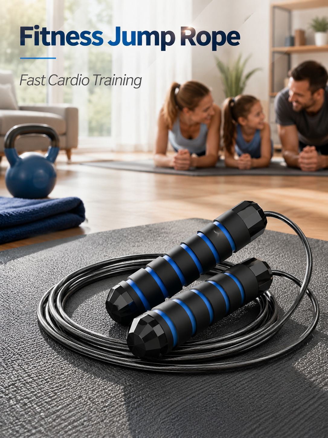 Steel Wire Speed Jump Rope, Ad - Speed Parachute Sprint avaliação e preço