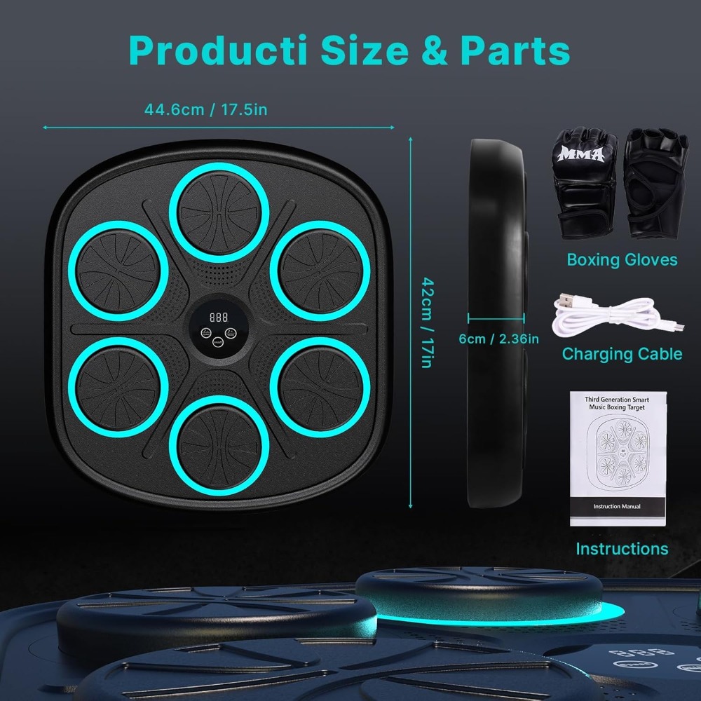 Bluetooth Music Boxing Machine - Home Gym Wall Mounted avaliação e preço