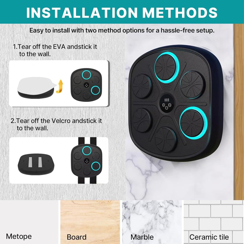 Bluetooth Music Boxing Machine - Home Gym Wall Mounted avaliação e preço