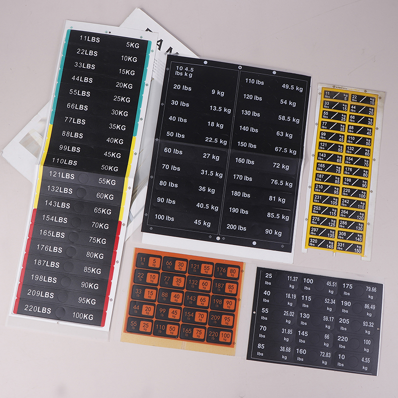 Weight Stack Labels 4.5kg To 1 - Home Gym Equipment Diy avaliação e preço