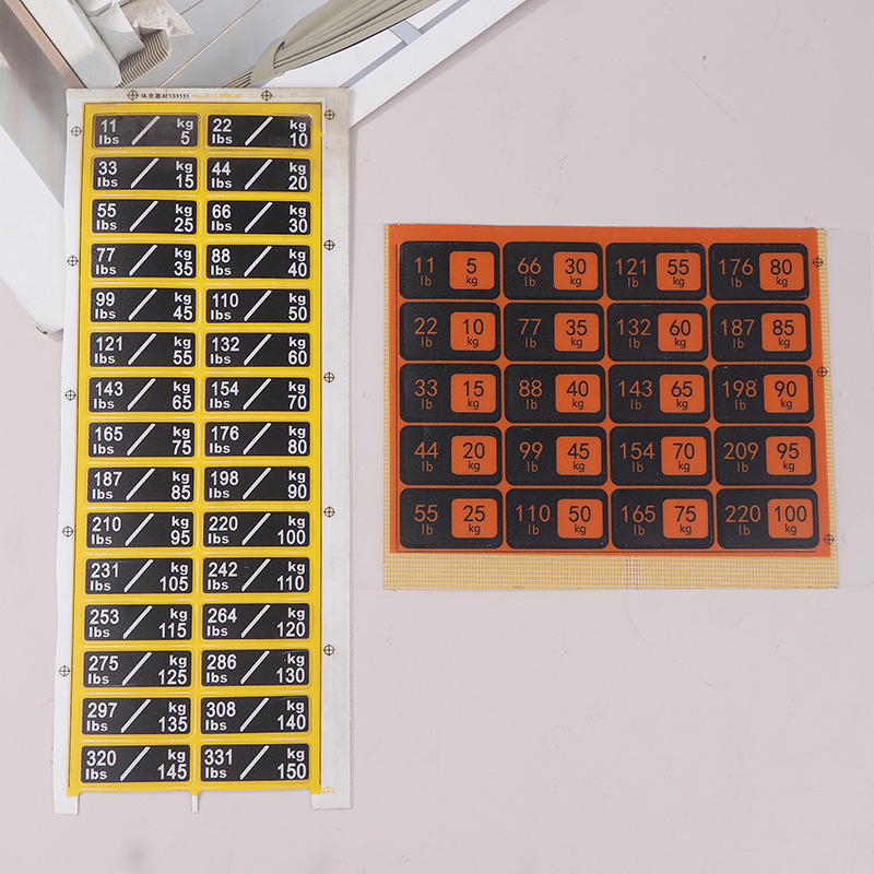 Weight Stack Labels 4.5kg To 1 - Home Gym Equipment Diy avaliação e preço